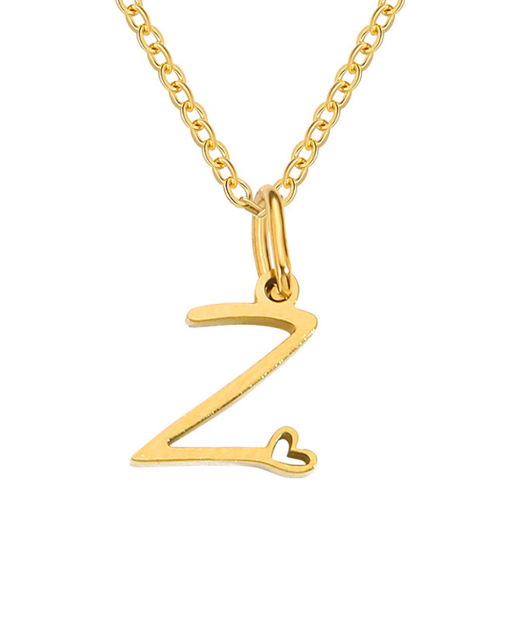 Letter Pendant Necklace