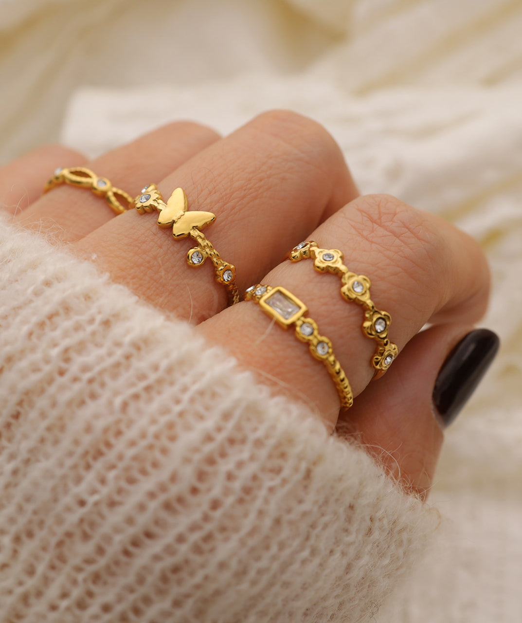 Elegant Stackable Ring