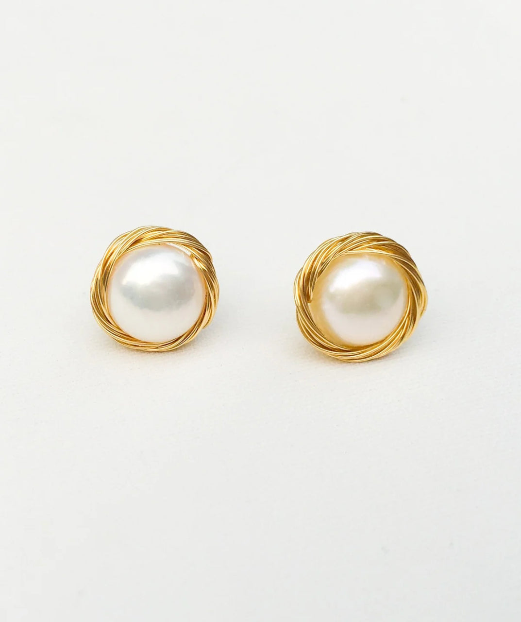 Elegant Pearl Stud Earrings