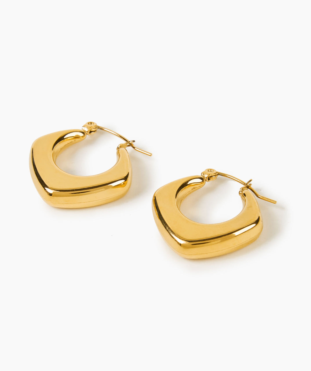 Gold-Plated Hoop Earrings