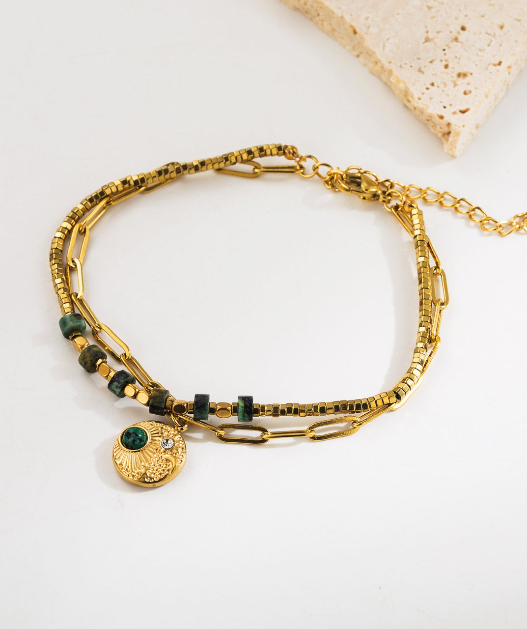 Boho Nature Stone Bracelet