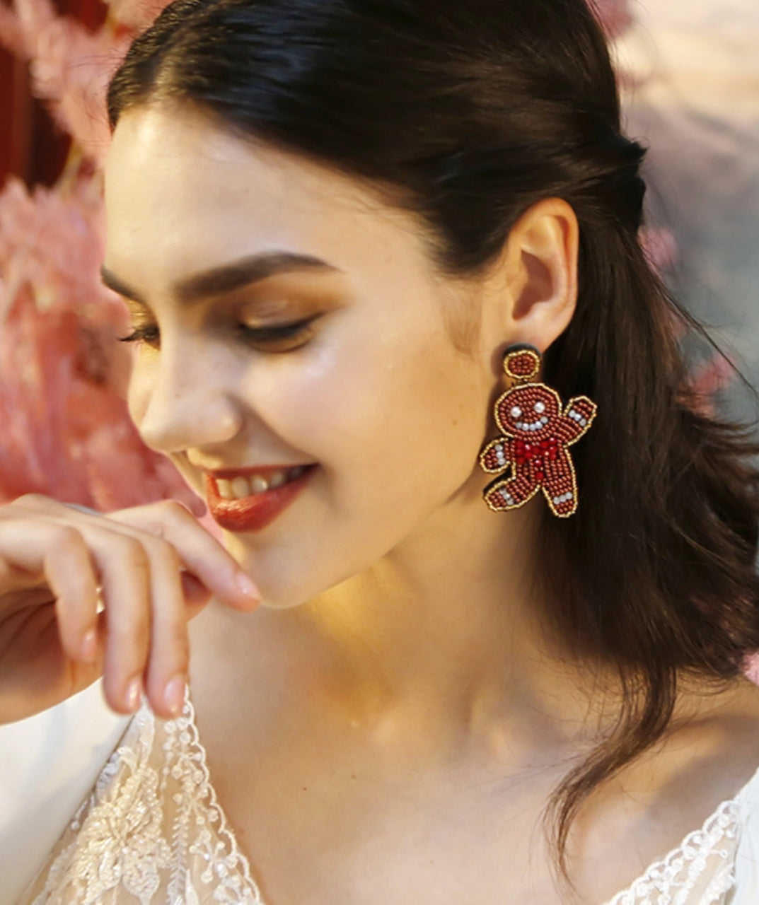 Sweet Gingerbread Man Earrings