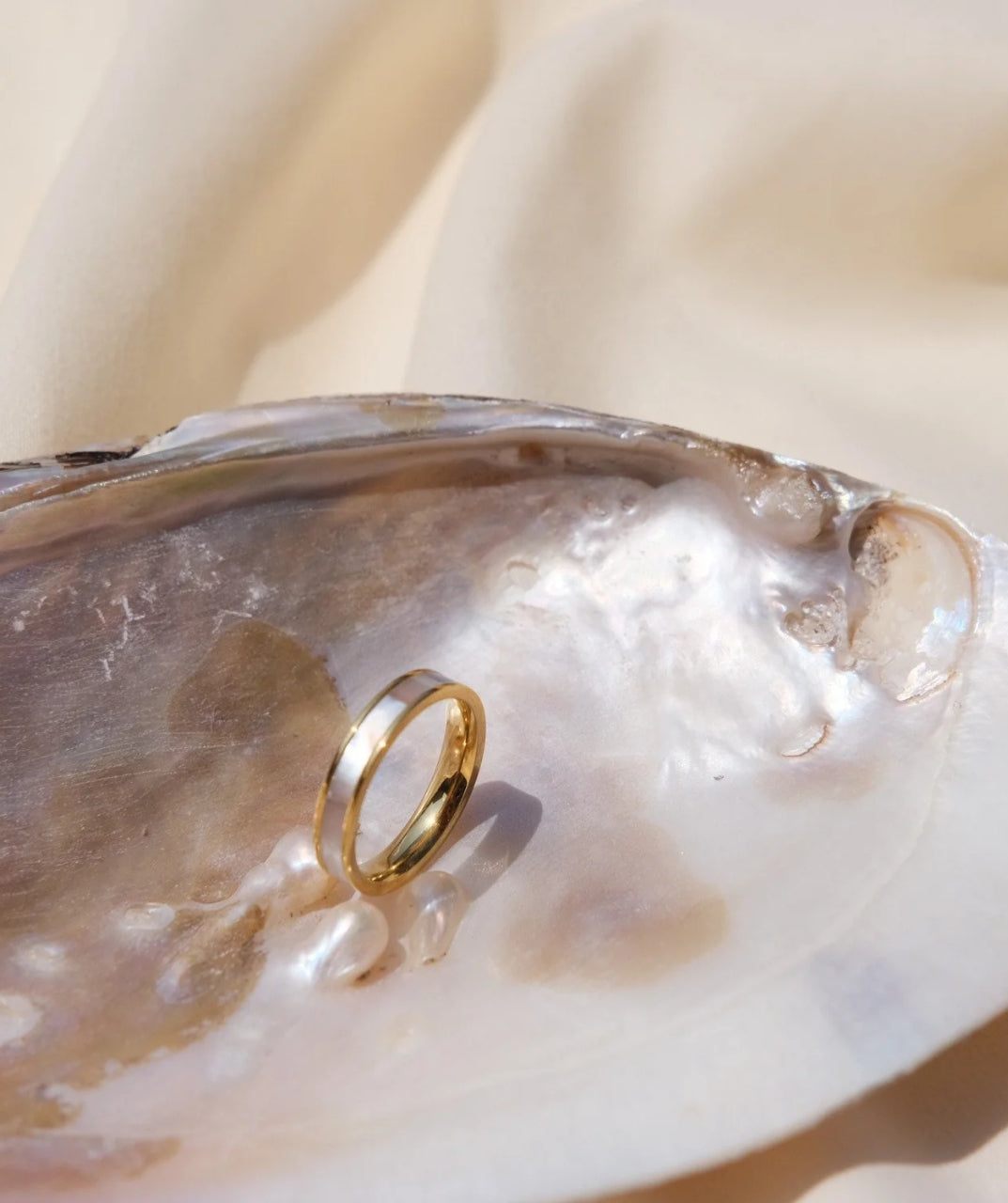 Mother-of-Pearl Stackable Ring