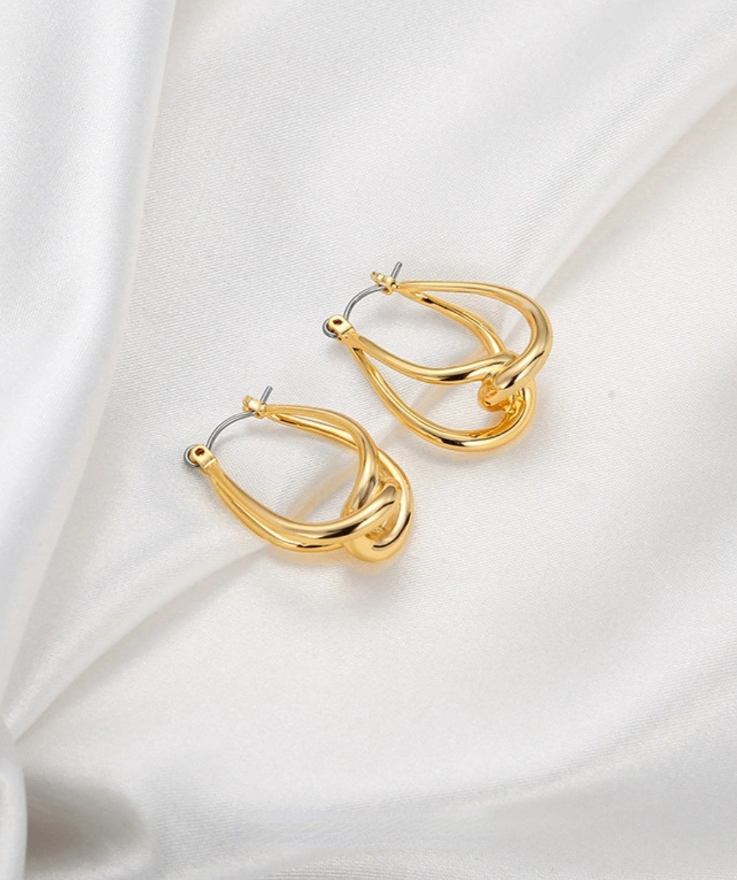 Golden Hoop Earrings