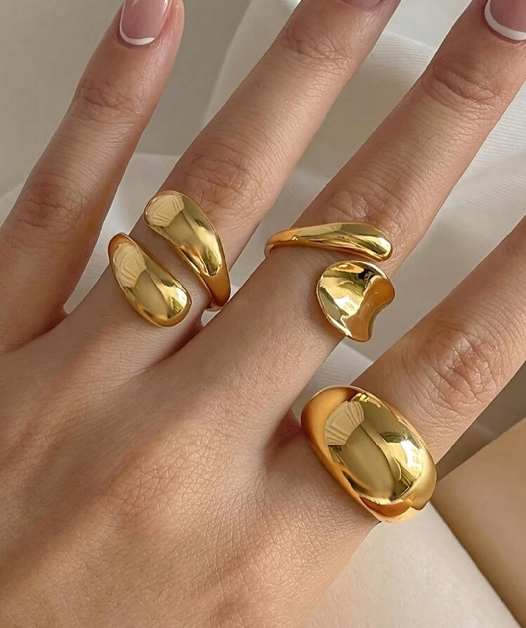 Open Gold Statement Ring