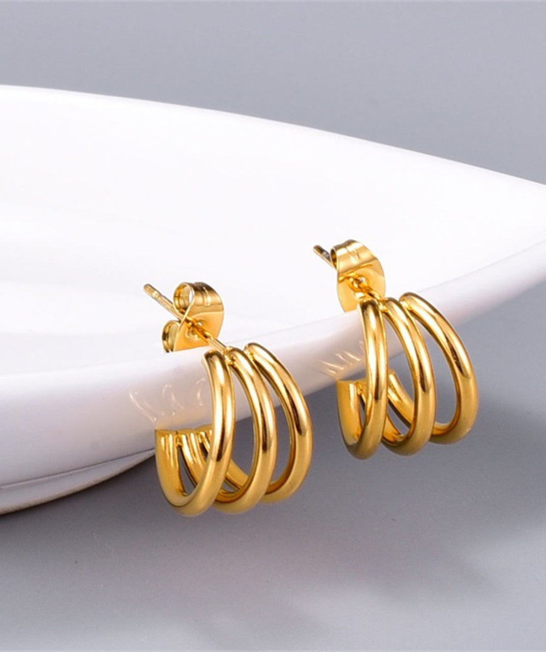 Gold & Silver Hoop Earrings