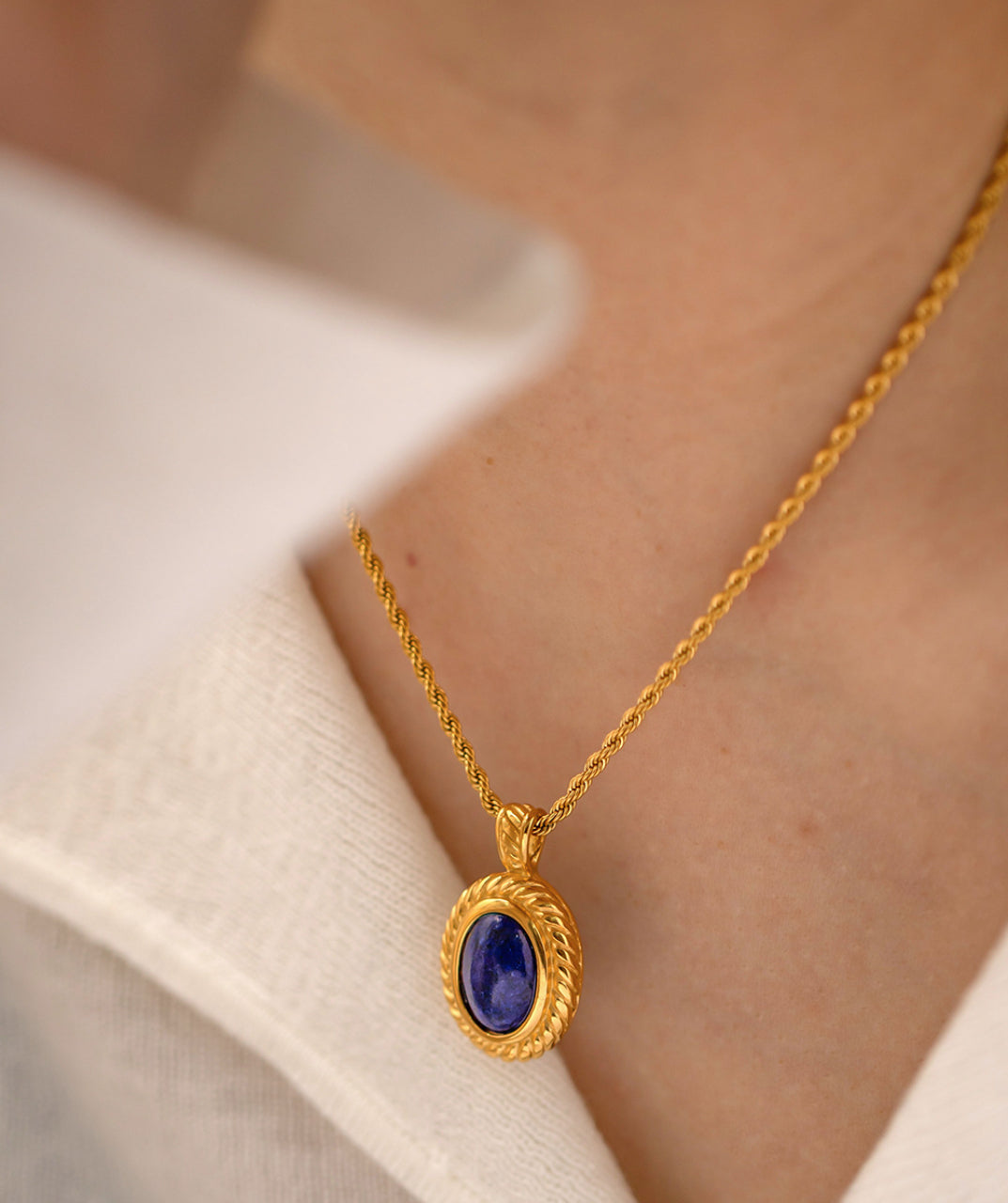 Lapis Lazuli Pendant Necklace