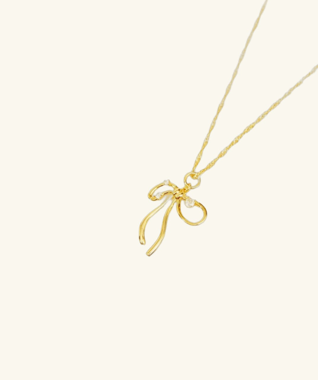 Bow-Knot Pendant Necklace