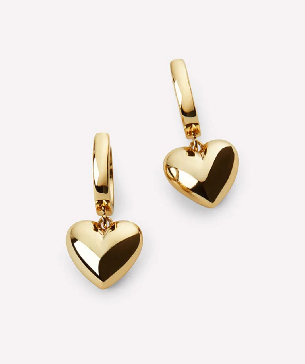 Golden Heartbeat Earrings