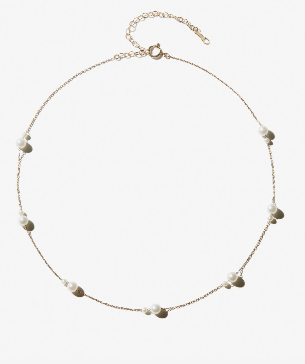 Elegant Pearl Chain Necklace