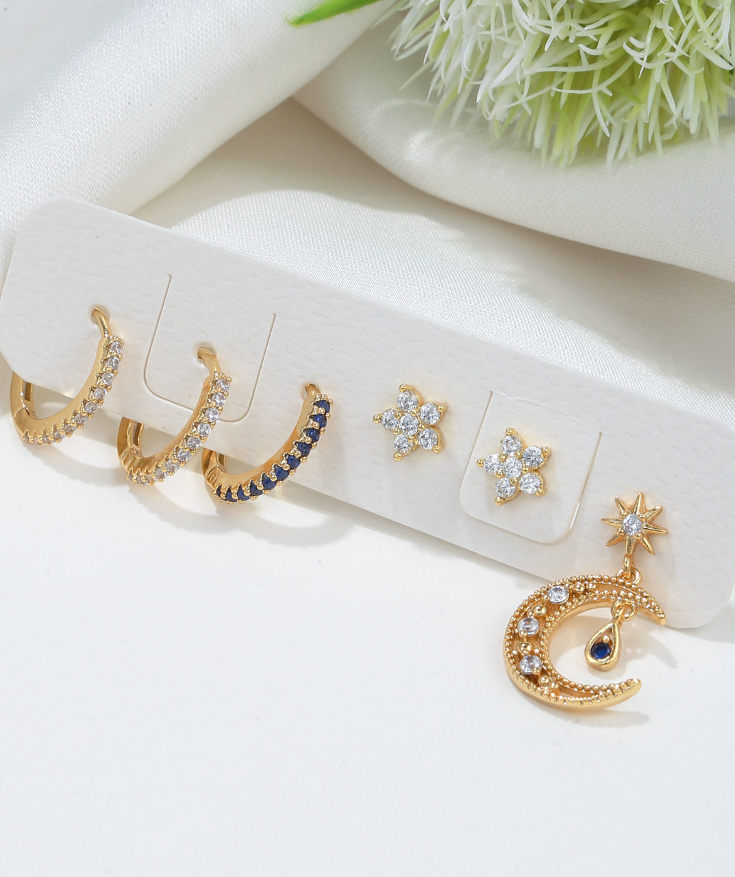 Gold-Plated Earring Set