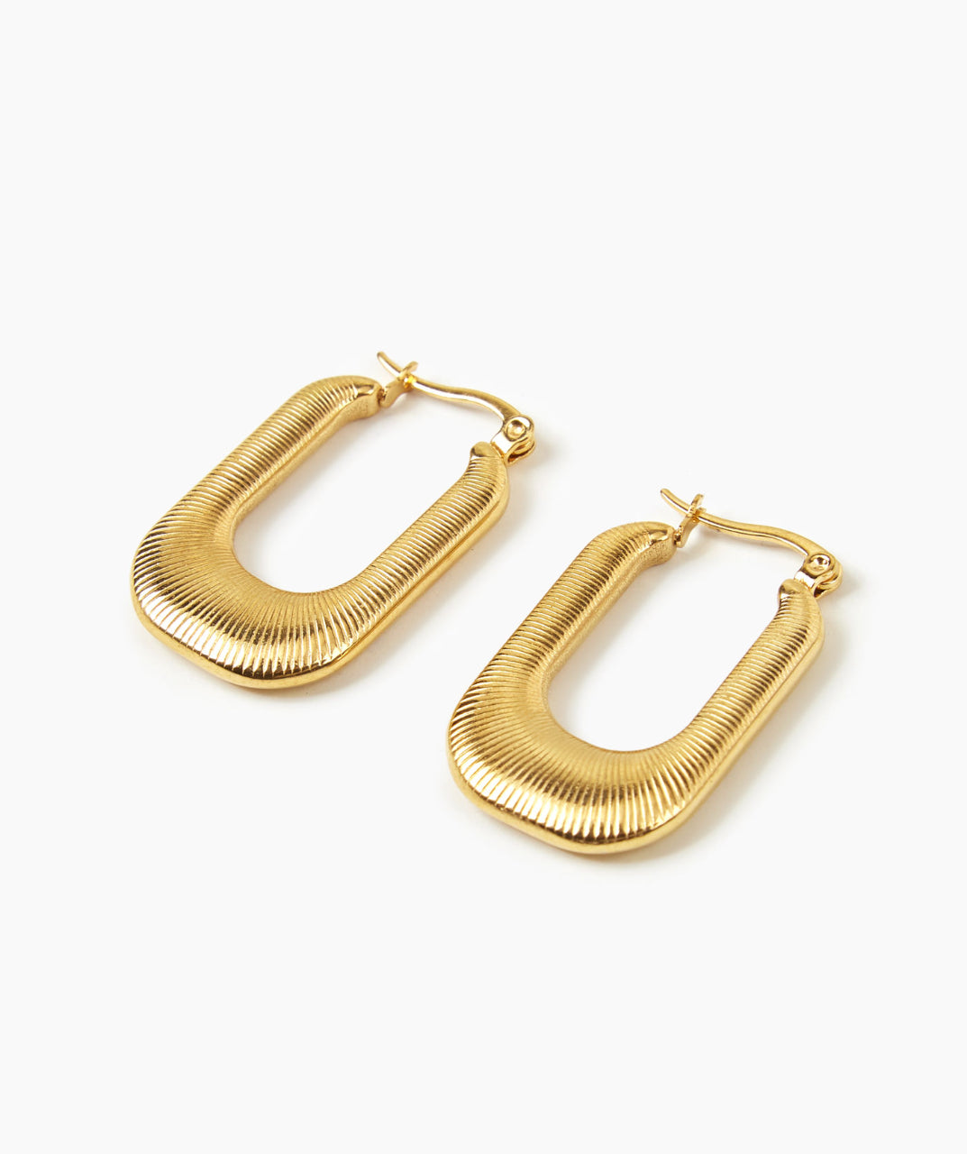 Gold-Plated Hoop Earrings