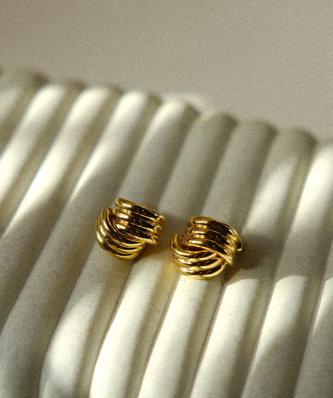 Unique Line Stud Earrings