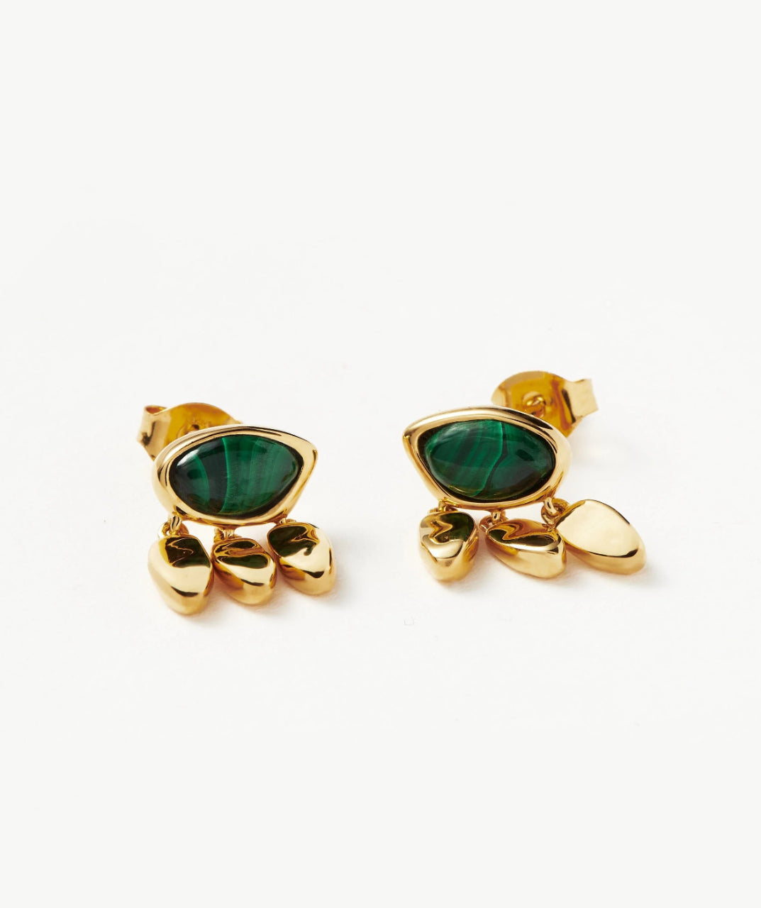 Malachite Stud Earrings