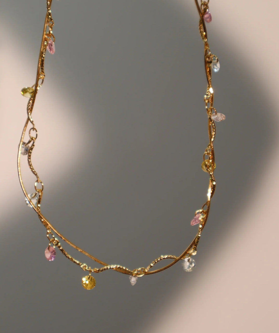 Zircon Interwoven Necklace