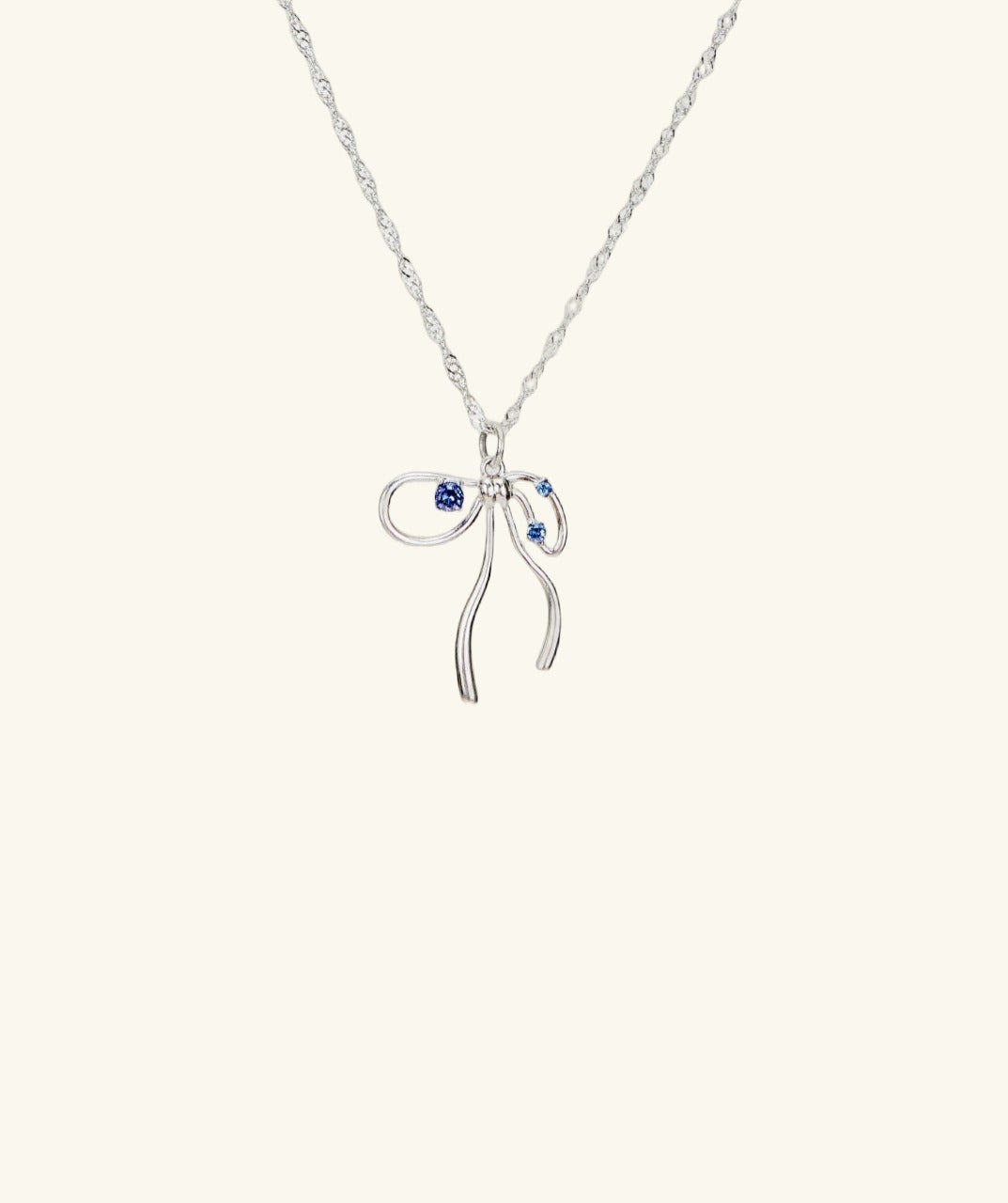 Bow-Knot Pendant Necklace