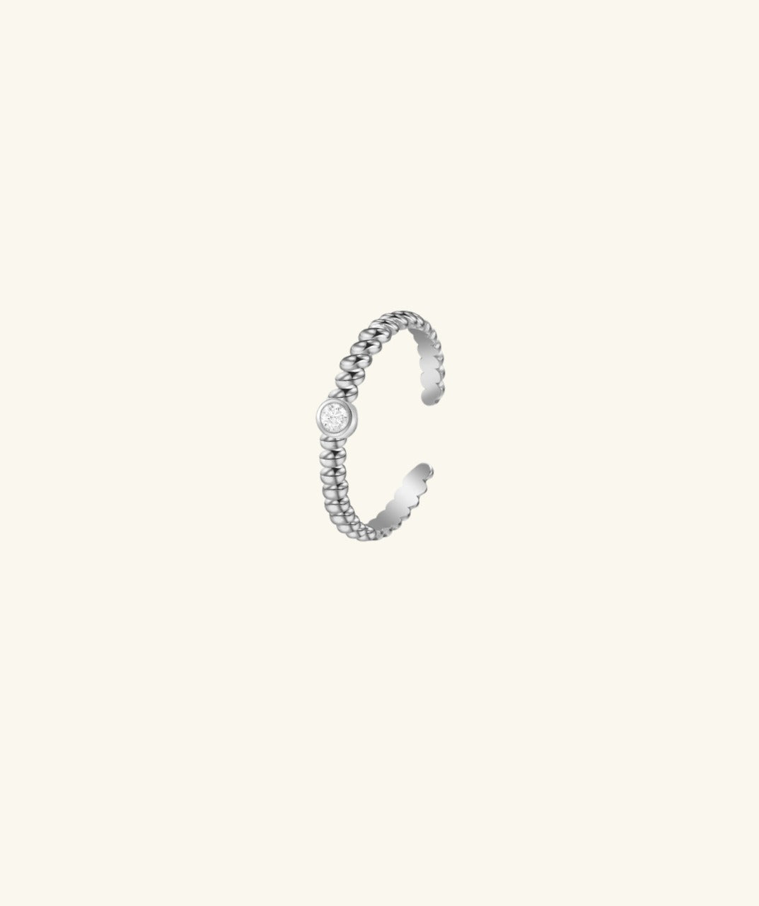 Twist Diamond Stackable Ring