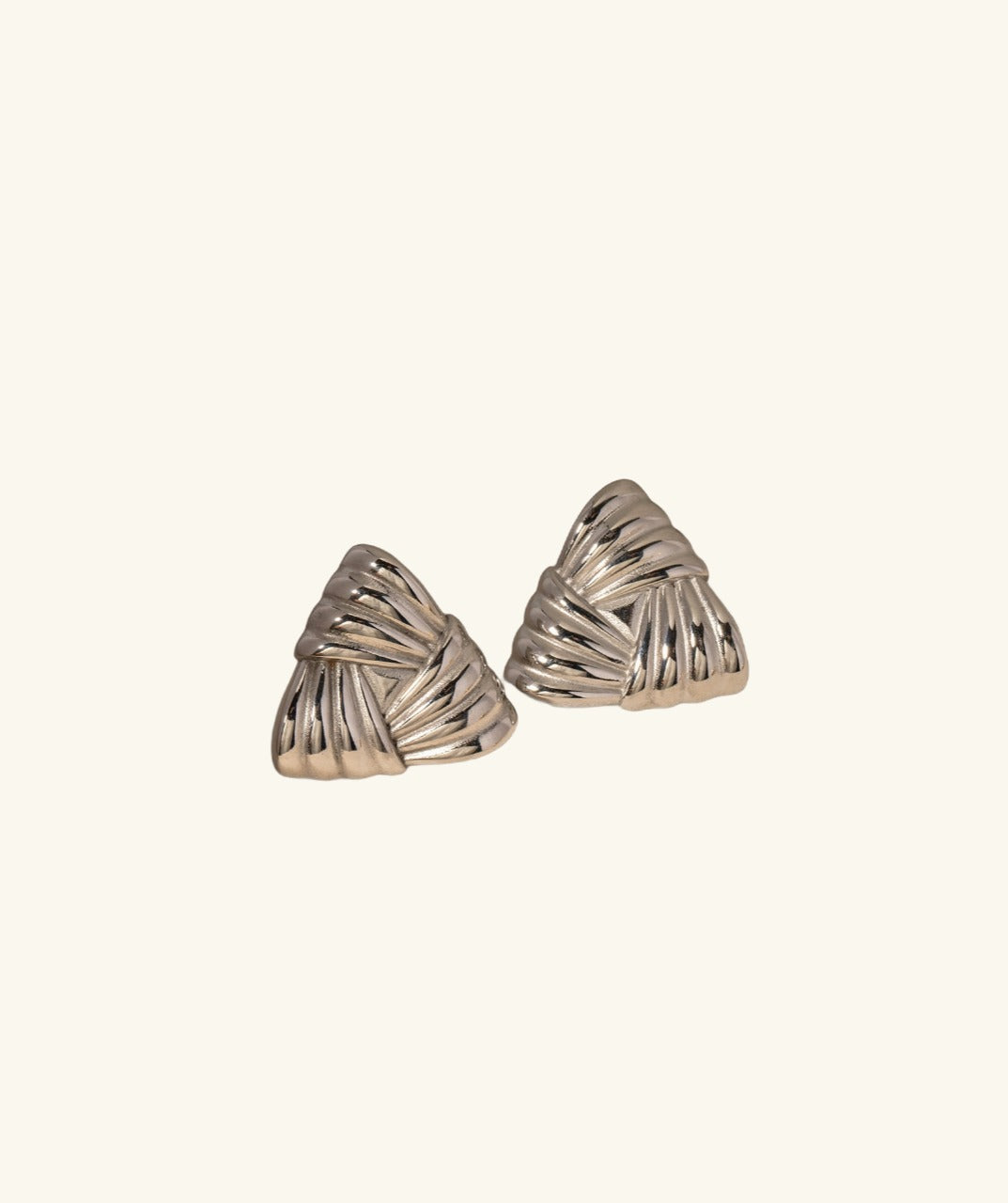 Triangle Line Stud Earrings