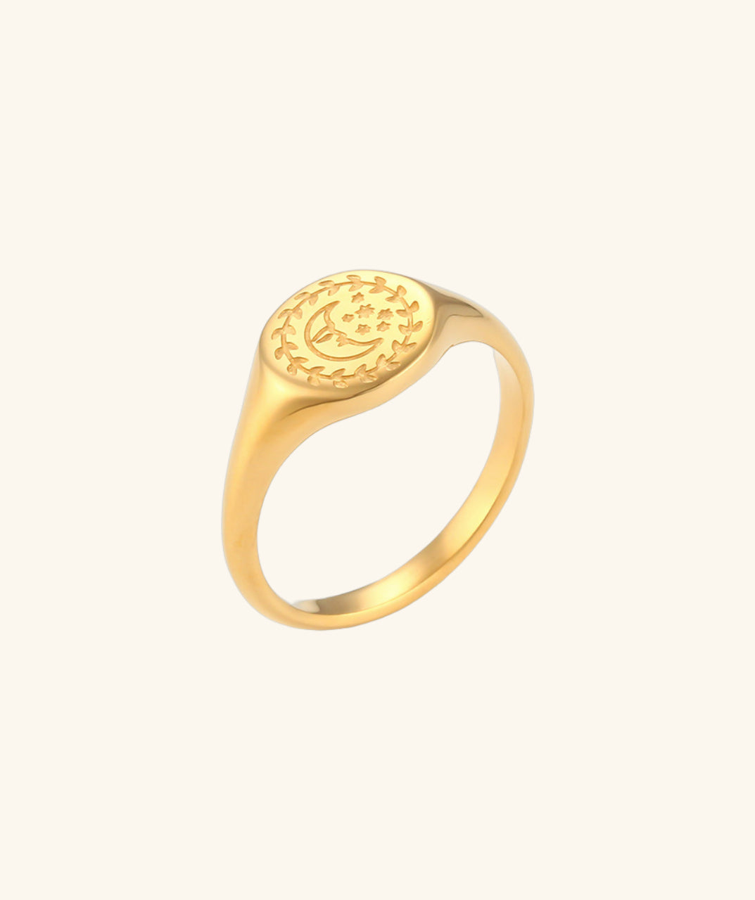 Patterned Signet Ring