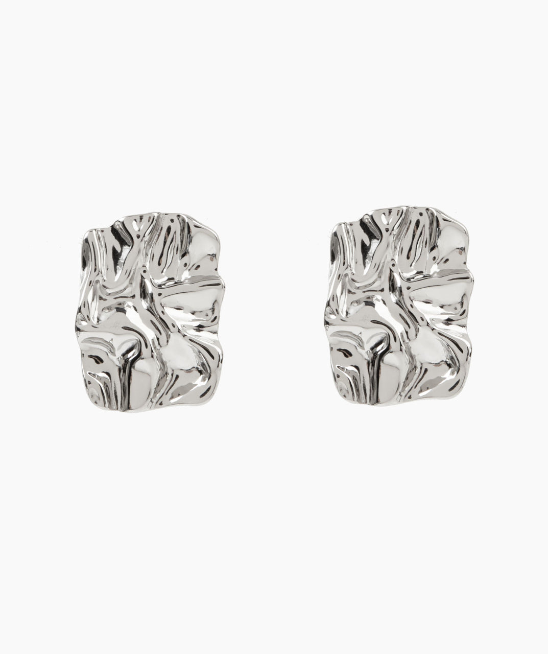 Pleated Stud Earrings