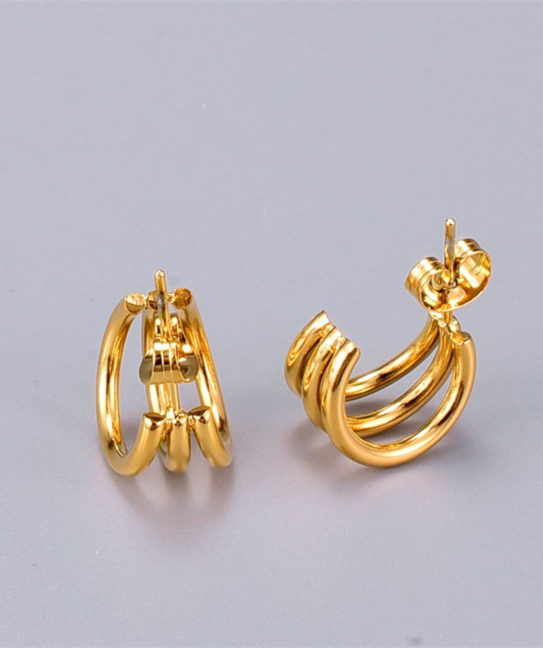 Gold & Silver Hoop Earrings