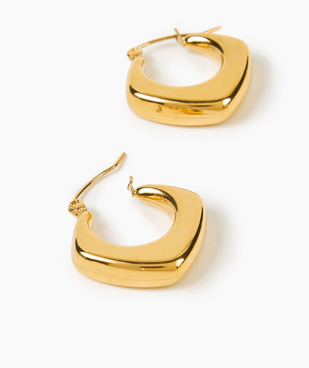 Gold-Plated Hoop Earrings