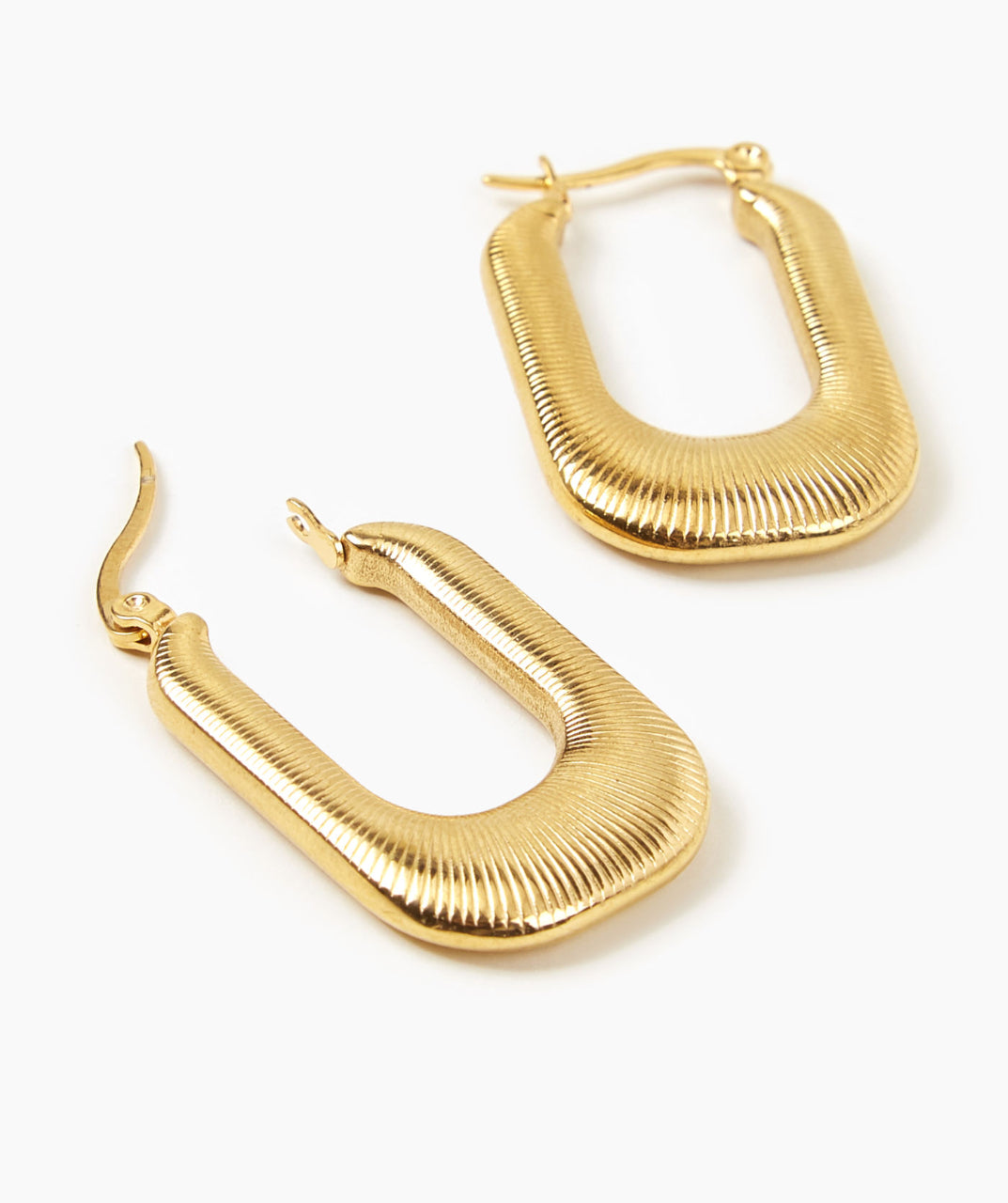 Gold-Plated Hoop Earrings