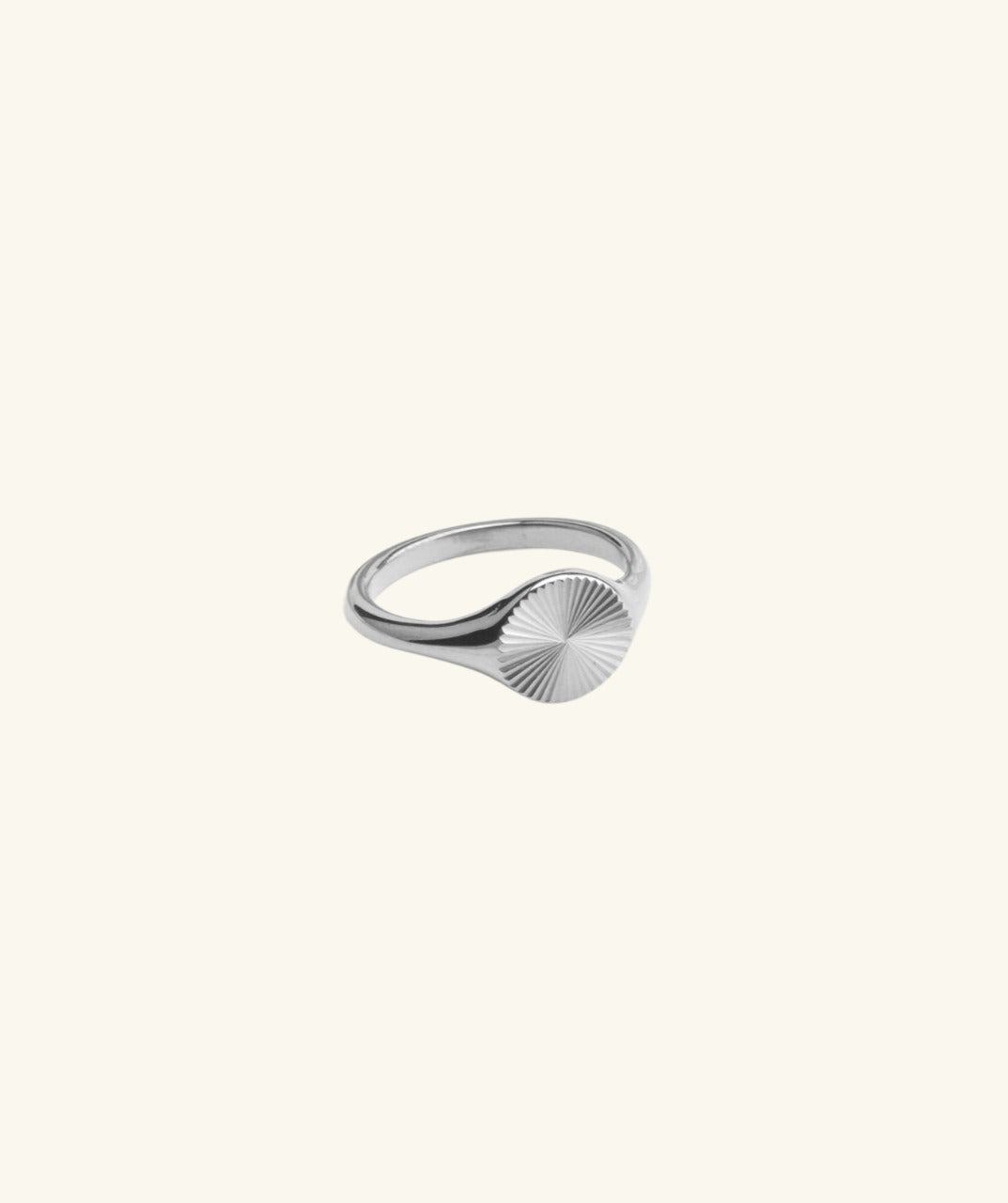 Wave Texture Signet Ring