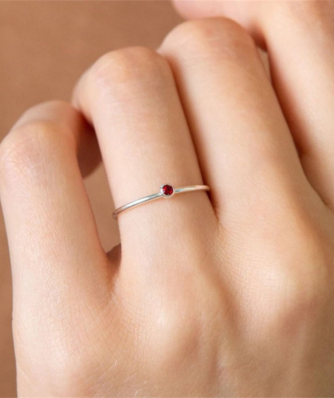 Birthstone Stackable Ring