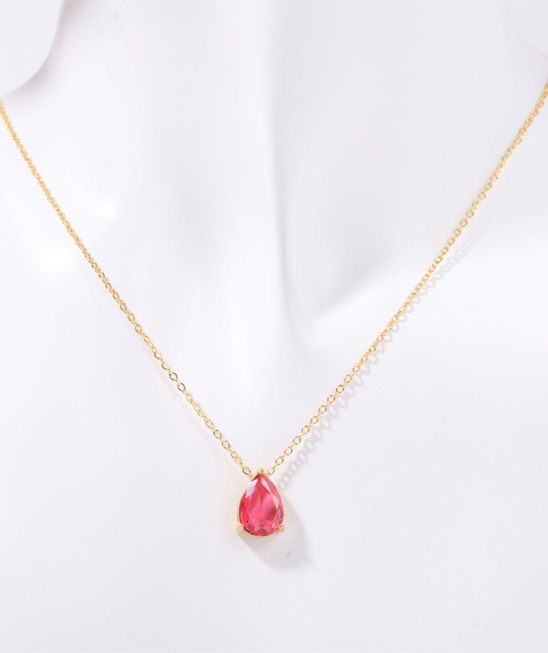 Teardrop Birthstone Necklace