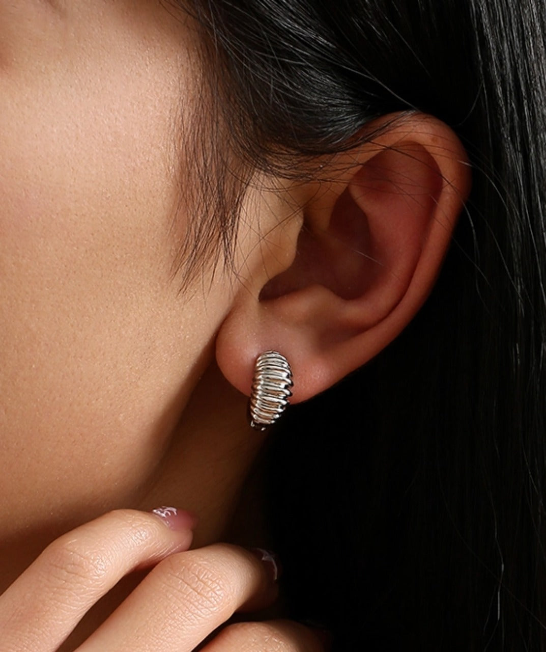 Helical Hoop Earrings