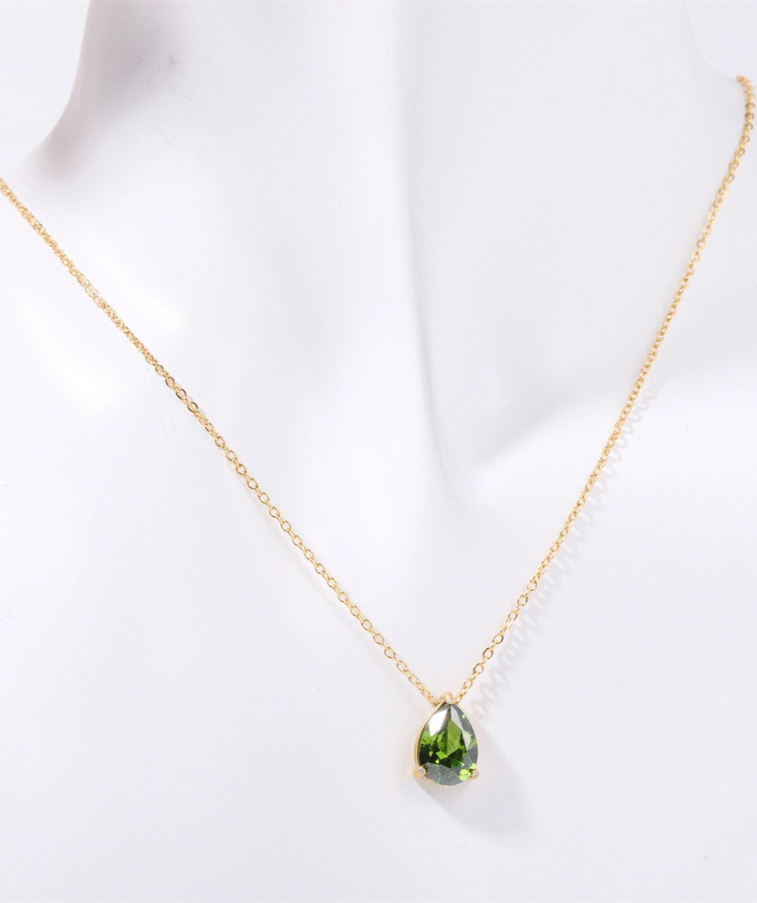 Teardrop Birthstone Necklace