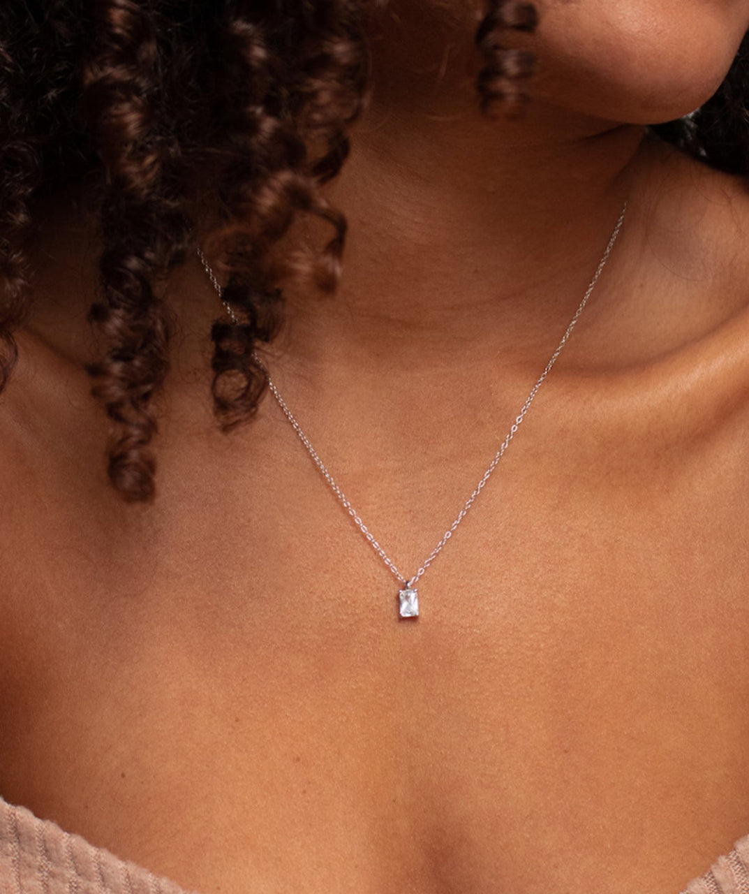 Zircon Pendant Necklace