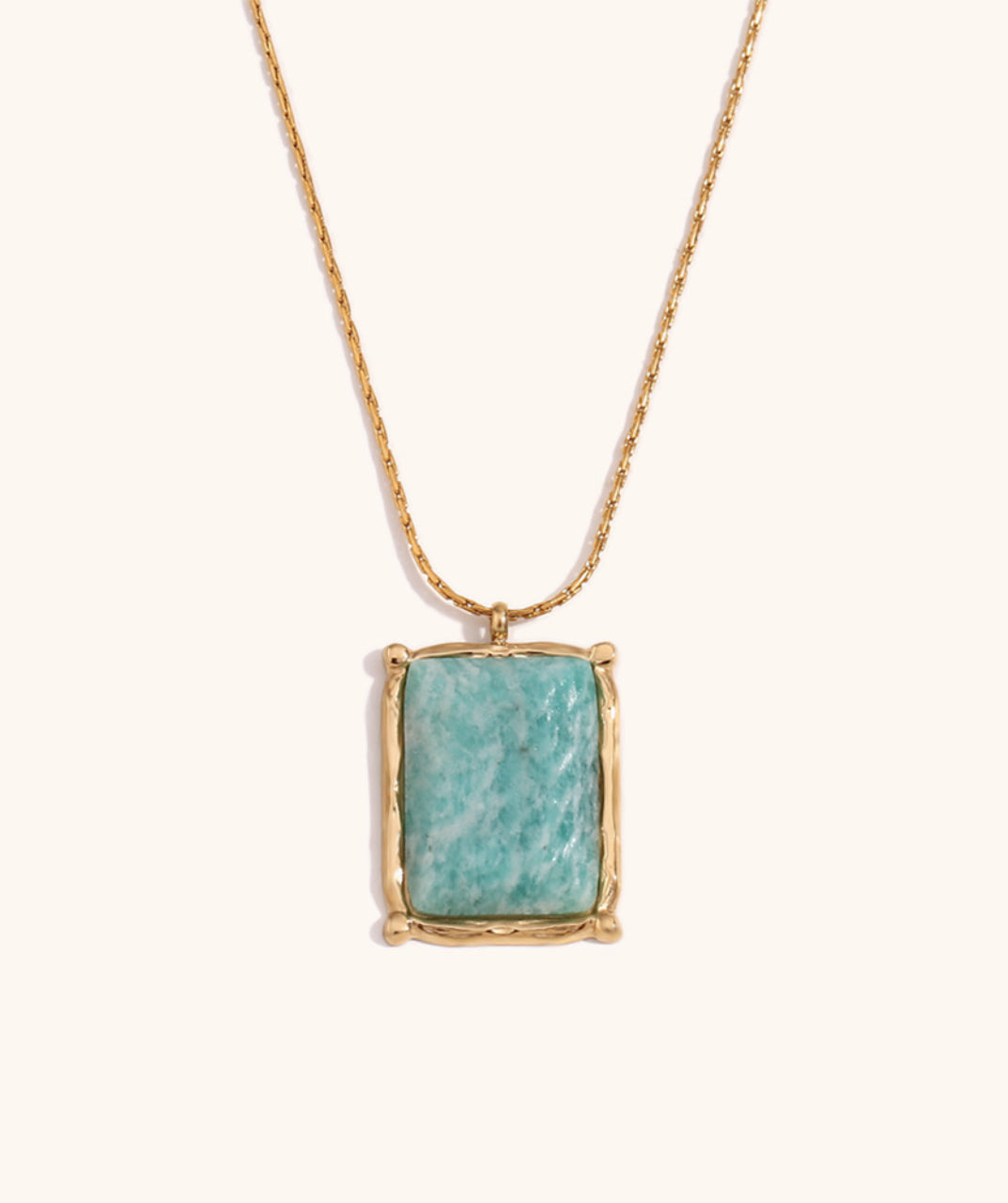 Amazonite Pendant Necklace