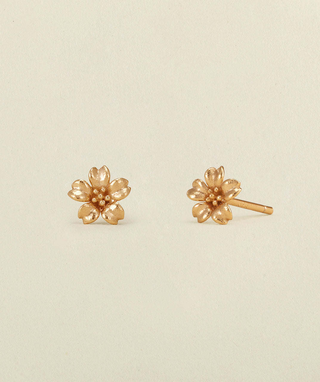 Copper Plated Stud Earrings