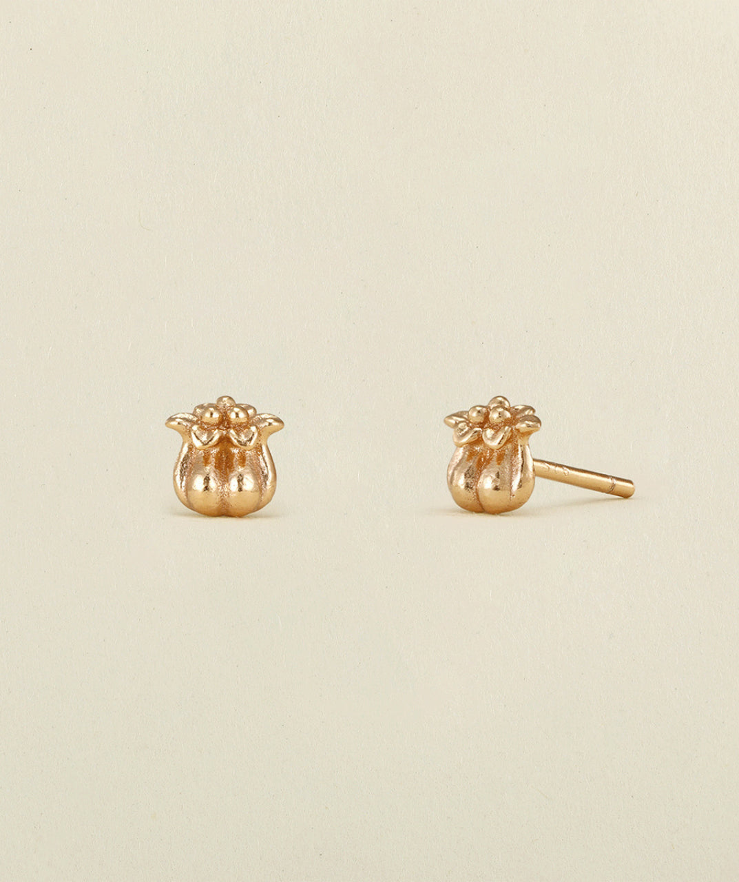 Copper Plated Stud Earrings