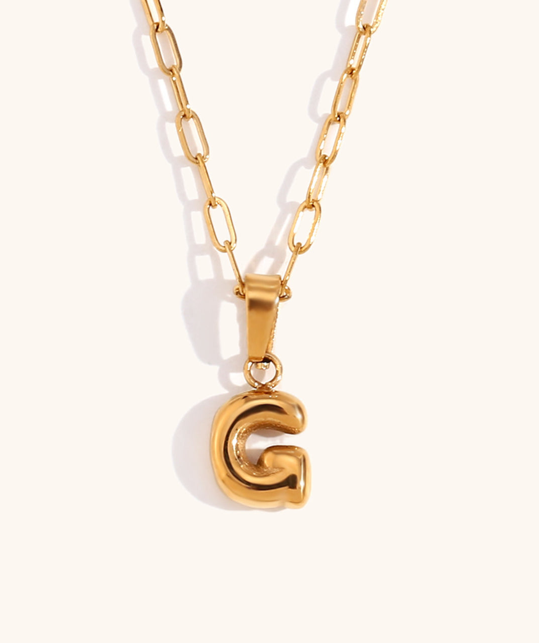 Letter Pendant Necklace