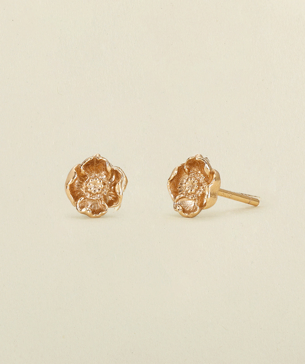 Copper Plated Stud Earrings