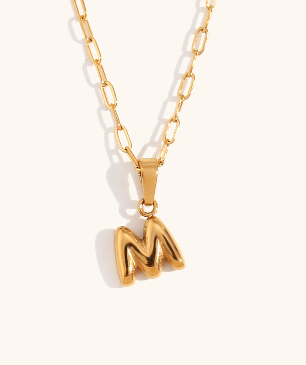 Letter Pendant Necklace