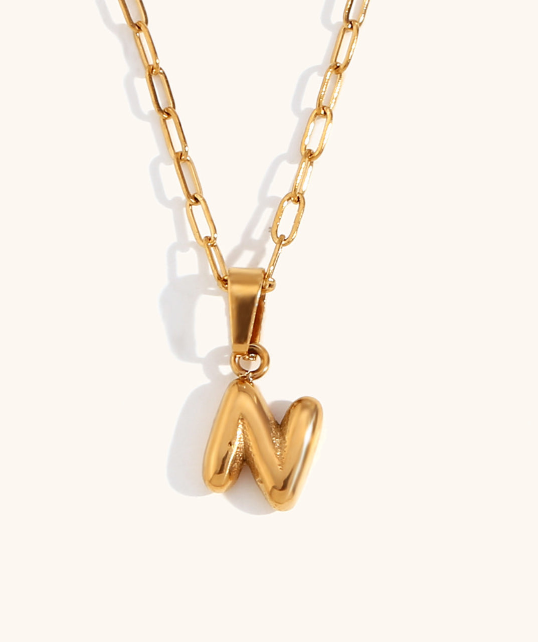 Letter Pendant Necklace