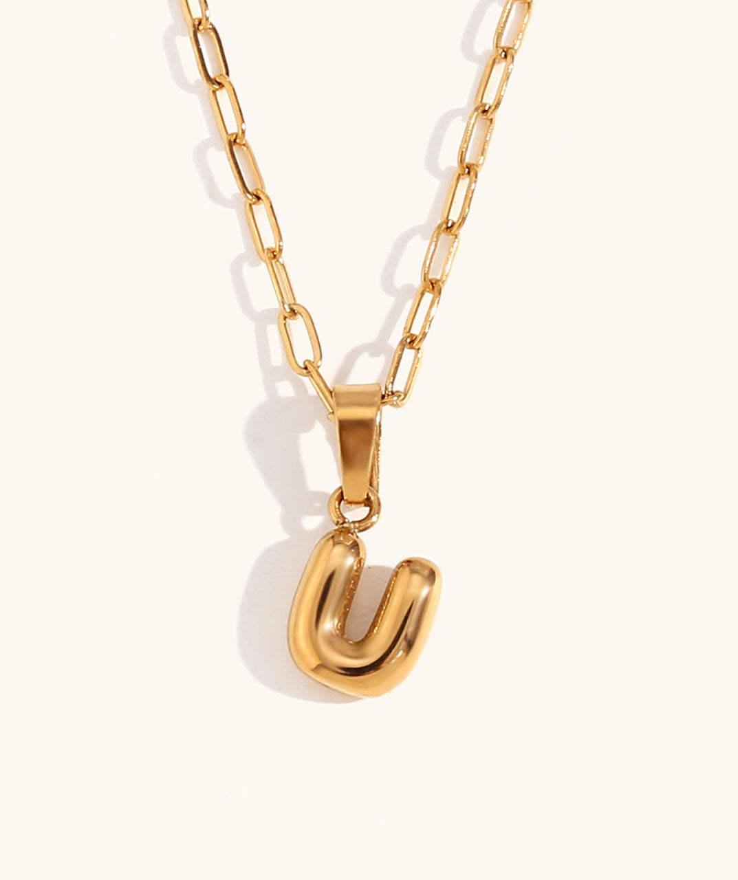 Letter Pendant Necklace