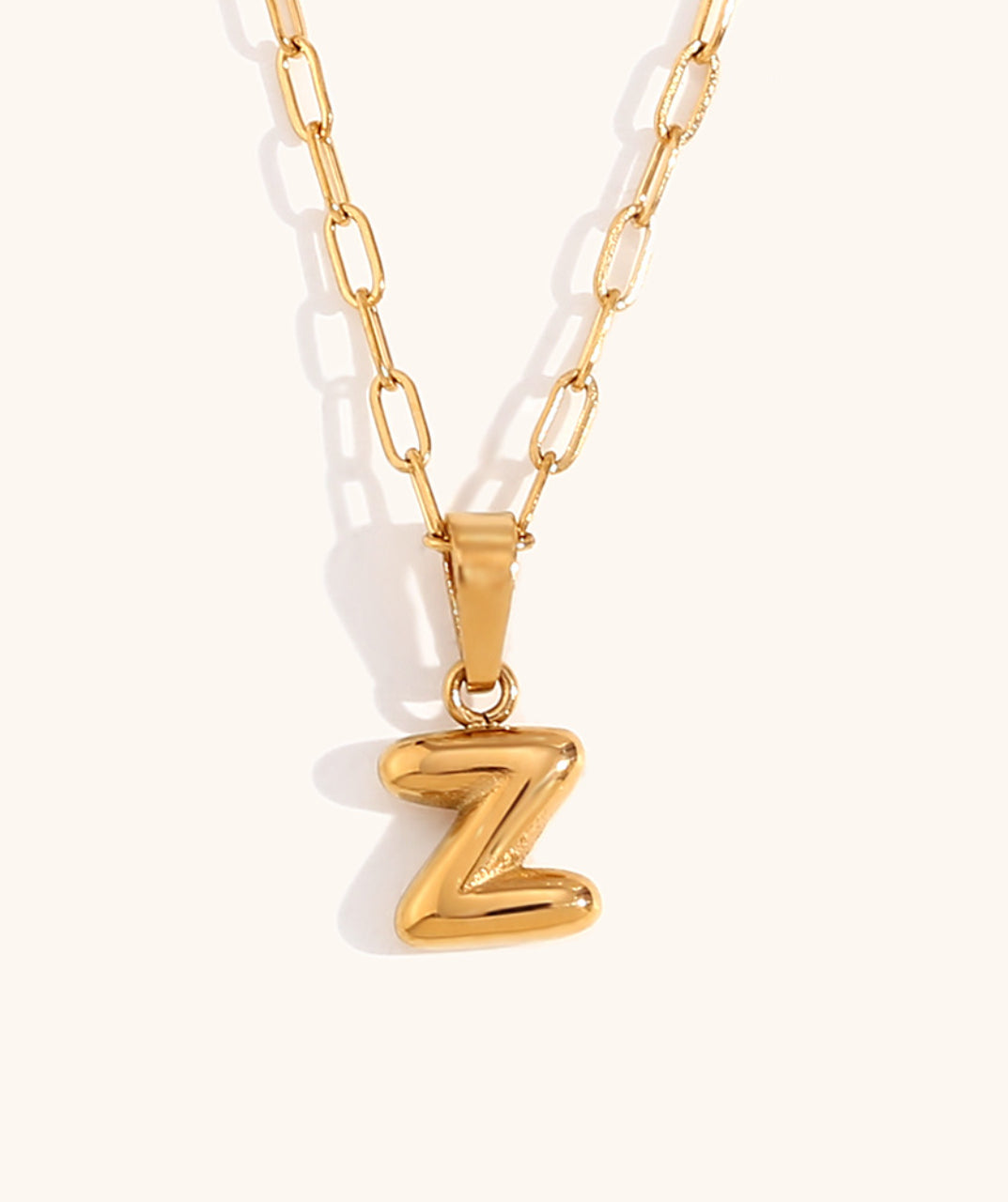 Letter Pendant Necklace